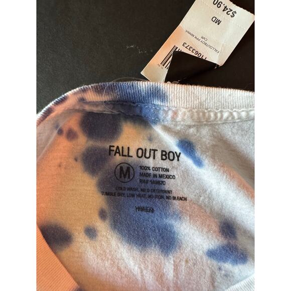 NWT Hot Topic Fall Out Boy Mania Tie Dye Tee - Picture 4 of 7